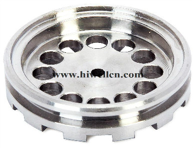 CNC Machining Part with Testing Equipment, Made of Stainless Steel and Aluminum