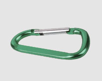 ALUMINIUM SNAP HOOK, D TYPE WITH FLAT