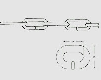 DIN5685 STEEL CHAIN,LONG LINK