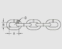 HIGH TEST CHAIN G43, U.S. TYPE ASTM80