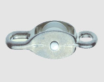 DIE CASTING SINGLE PULLEY WITH EYE END, ZINC ALLOY, Nylon Wheel