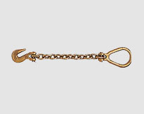 LUG LINK CHAIN WITH CLEVIS GRAB HOOK,yellow zinc plated