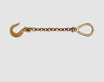 LUG LINK CHAIN WITH CLEVIS SLING HOOK,yellow zinc plated