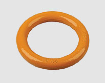 WELDLESS ROUND RING,forged carbon steel , yellow painted