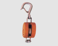 REGULAR WOOD BLOCK,SINGLE WHEEL WITH HOOK