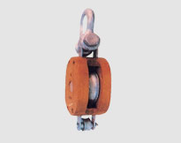 REGULAR WOOD BLOCK,SINGLE WHEEL WITH SHACKLE