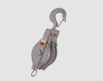 SNATCH BLOCK MODEL S ,OPEN TYPE,WITH HOOK ,DOUBLE WHEEL