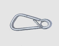 STAINLESS STEEL OBLIQUE ANGLE SNAP HOOK WITH EYELET AND SPRING PIN,aisi 304 or 316