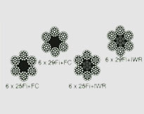 6X25 Fi or 6X29 Fi LINE CONTACTED WIRE ROPE