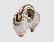 DIN 1142 WIRE ROPE CLIPS,YELLOW CHROMATED